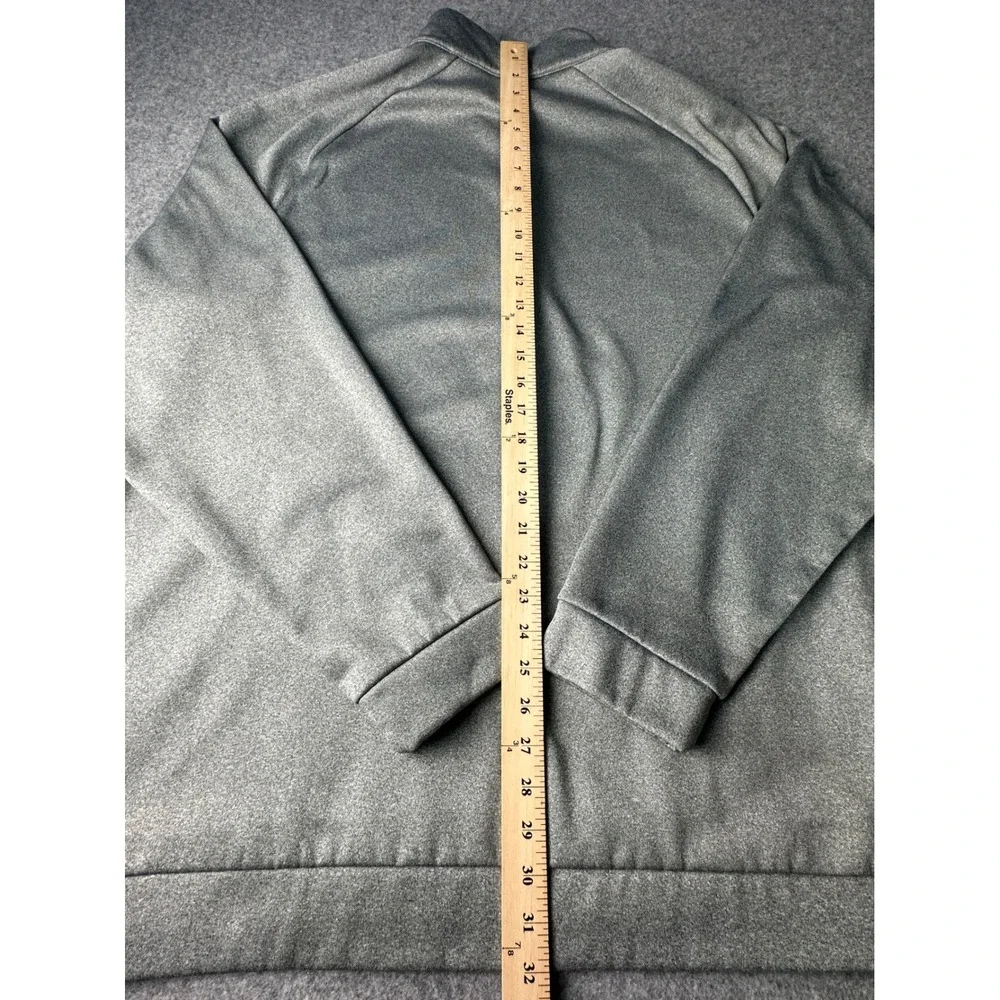 Nike Dri-FIT Mens 3XL Heather Gray Quarter Zip Pullover Fleece Top 860497-012